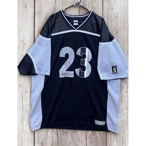 Jordan Men's Black and White Jersey Shirt